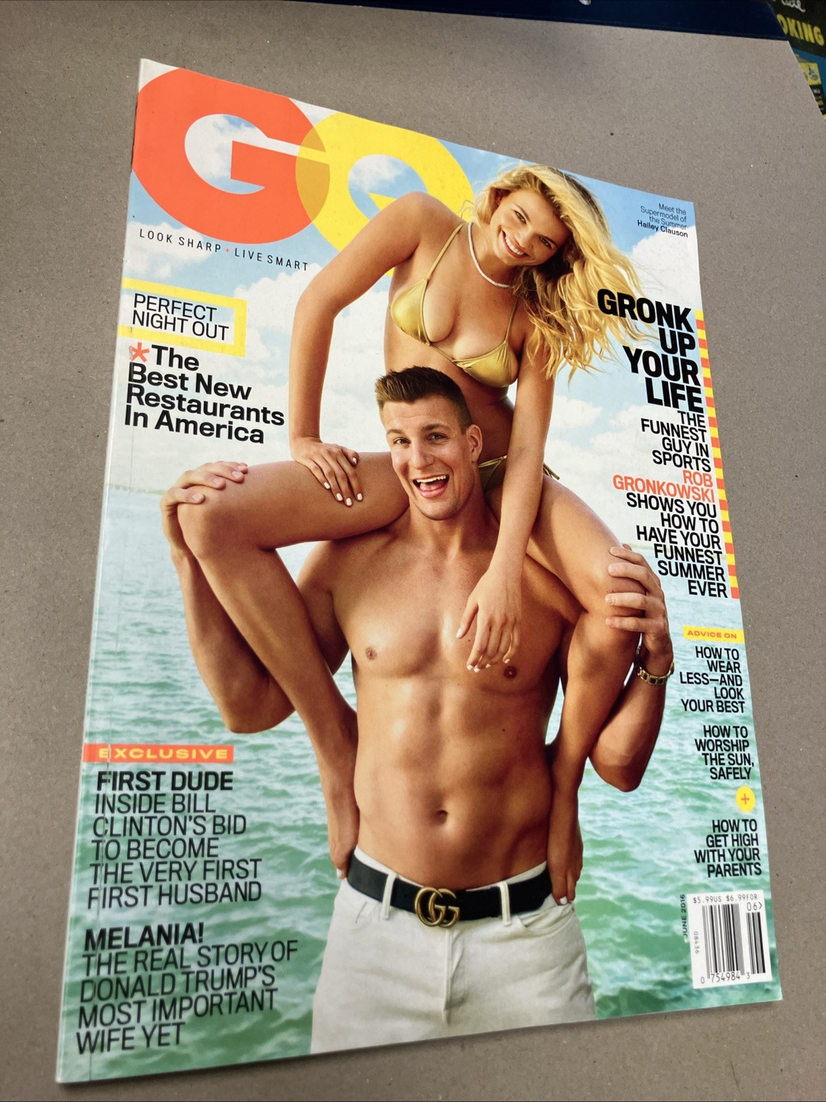 GQ Magazine June 2016 Halley Clauson Melania Trump Rob Gronkowski