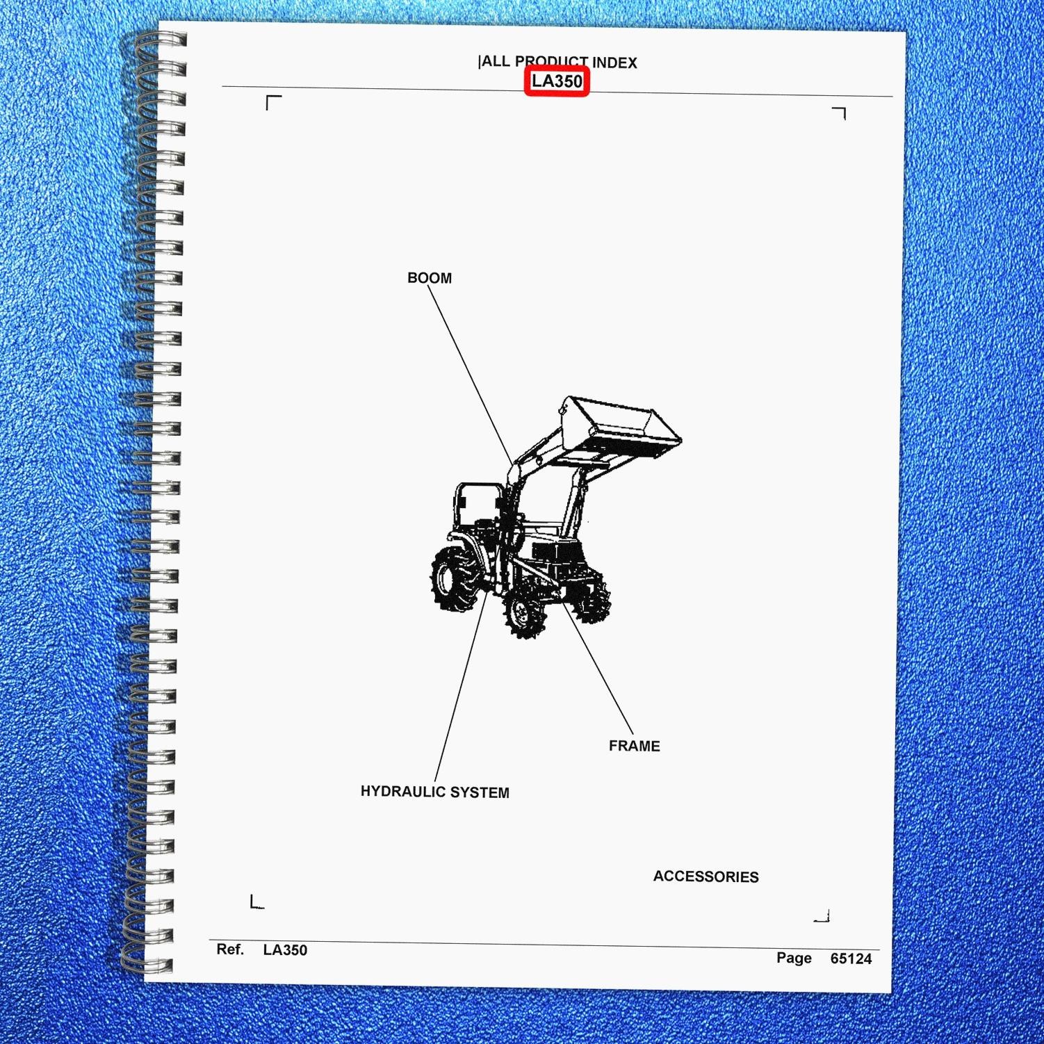KUBOTA LA350 Loader Illustrated Parts List Manual – WIRE SECURED – TOUGH JACKET