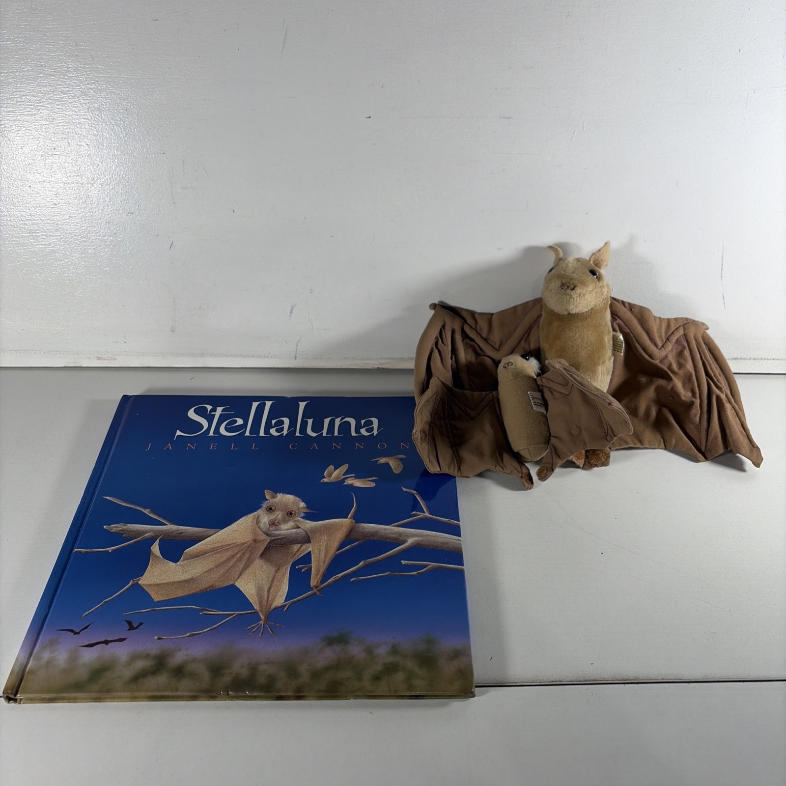 Book Buddies: Stellaluna Hardcover Book and 2 Plush Bat Set
