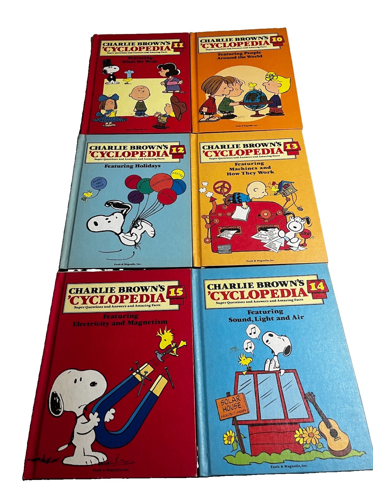 1983 Sesame Street Library partial Set Vol. 1–8 and complete Charlie Brown