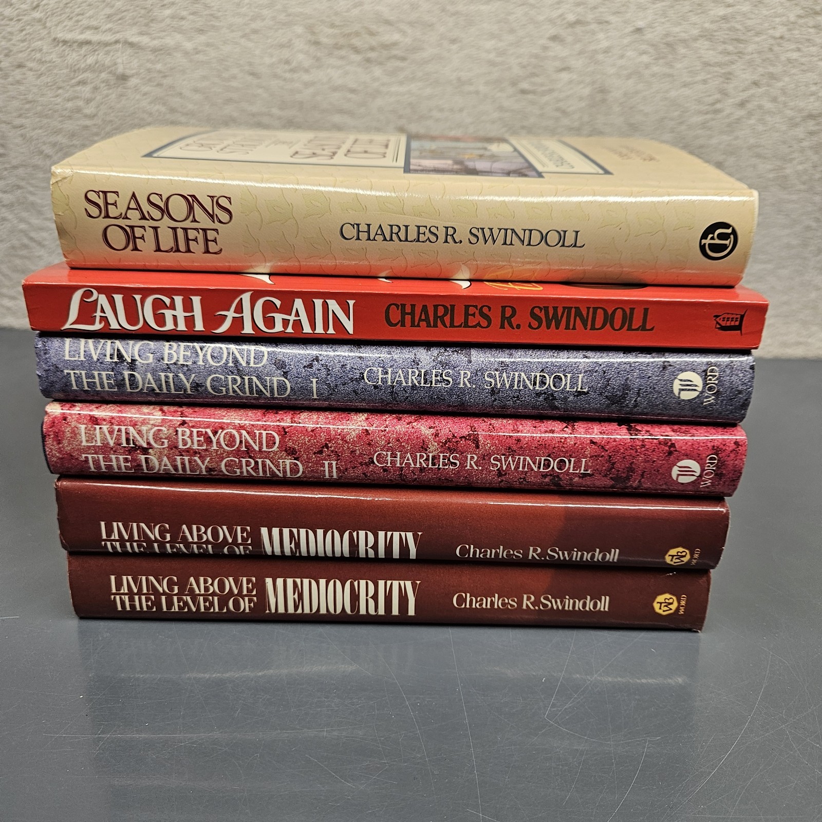 Charles Swindoll Book Lot Of 6 Religious Christian Living Inspirational