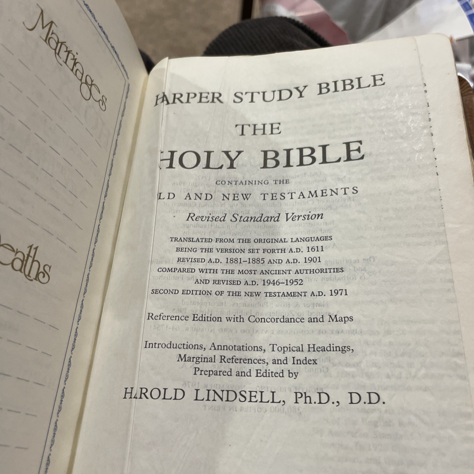 Harper Study Bible, RSV Tan Genuine Top Grain Leather
