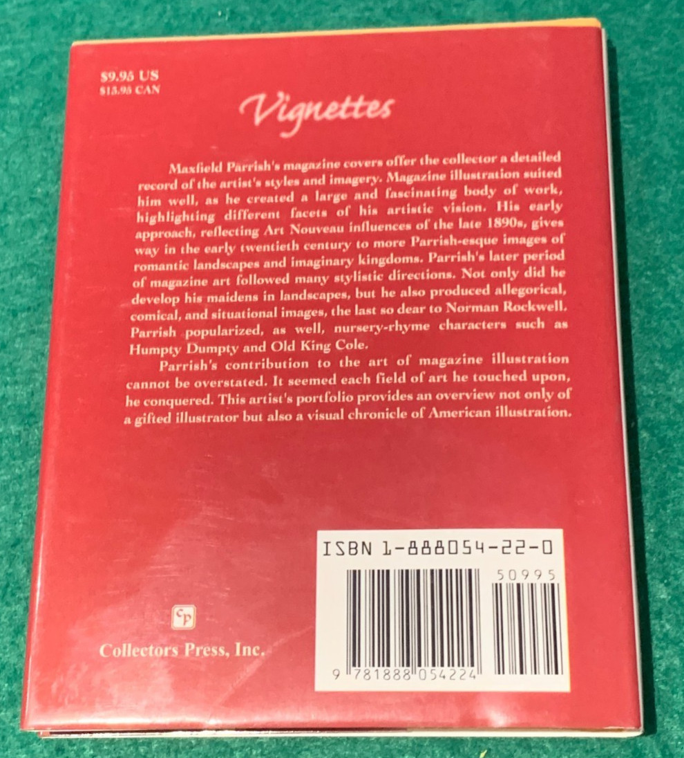 Maxfield Parrish Vignettes Art Prints & Magazine Covers 1st US Ed HC DJ 1998