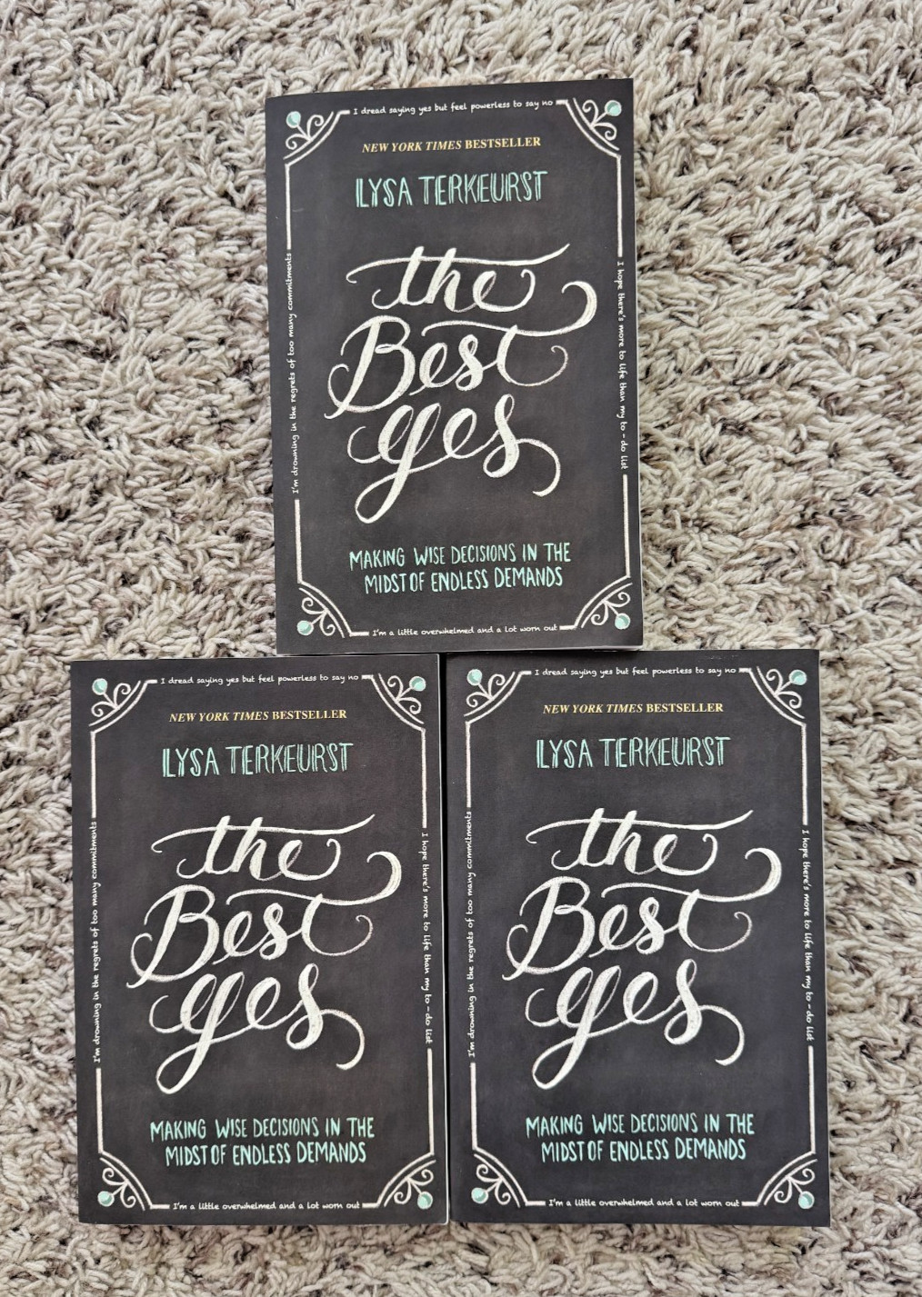 LOT of 3 NEW — The Best Yes by Lisa TerKeurst