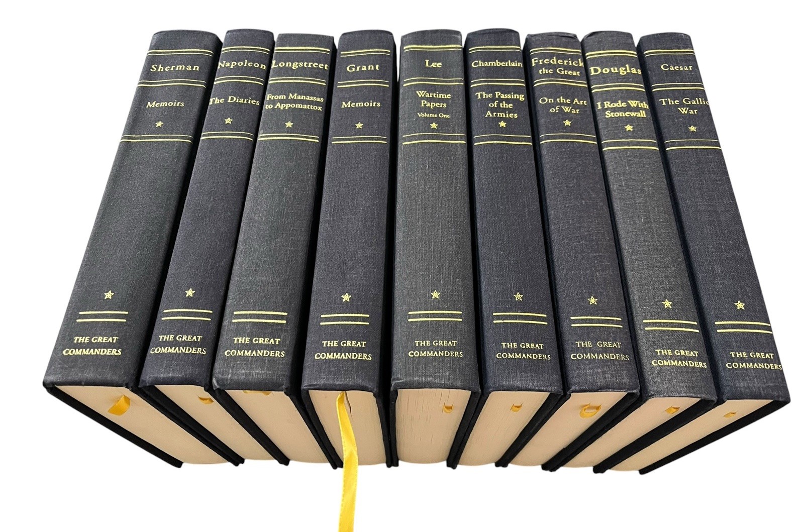 The Great Commanders Series Book Lot Of 9: 1990s 1st Printing HC Hardcover VG