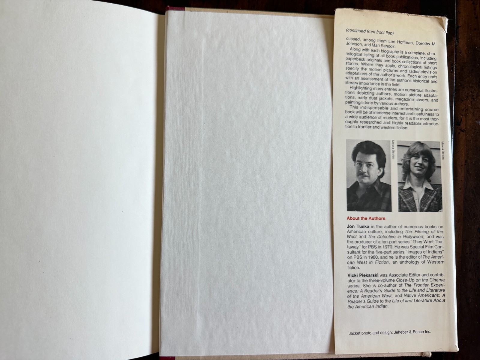 Encyclopedia of Frontier &Western Fiction 1983 Hardcover with DJ 1st Edition