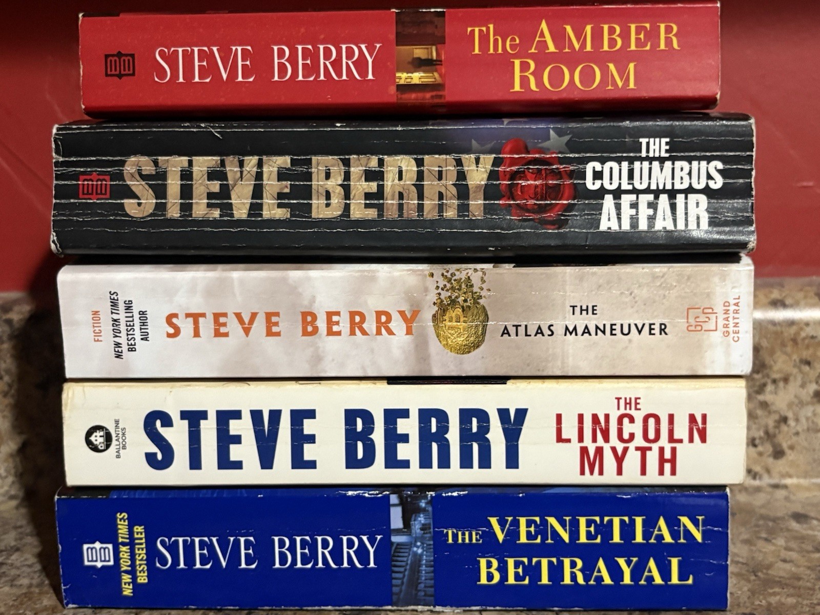 Steve Berry 5 Book Lot The Lincoln Myth The Amber Room Paperback Atlas Columbus