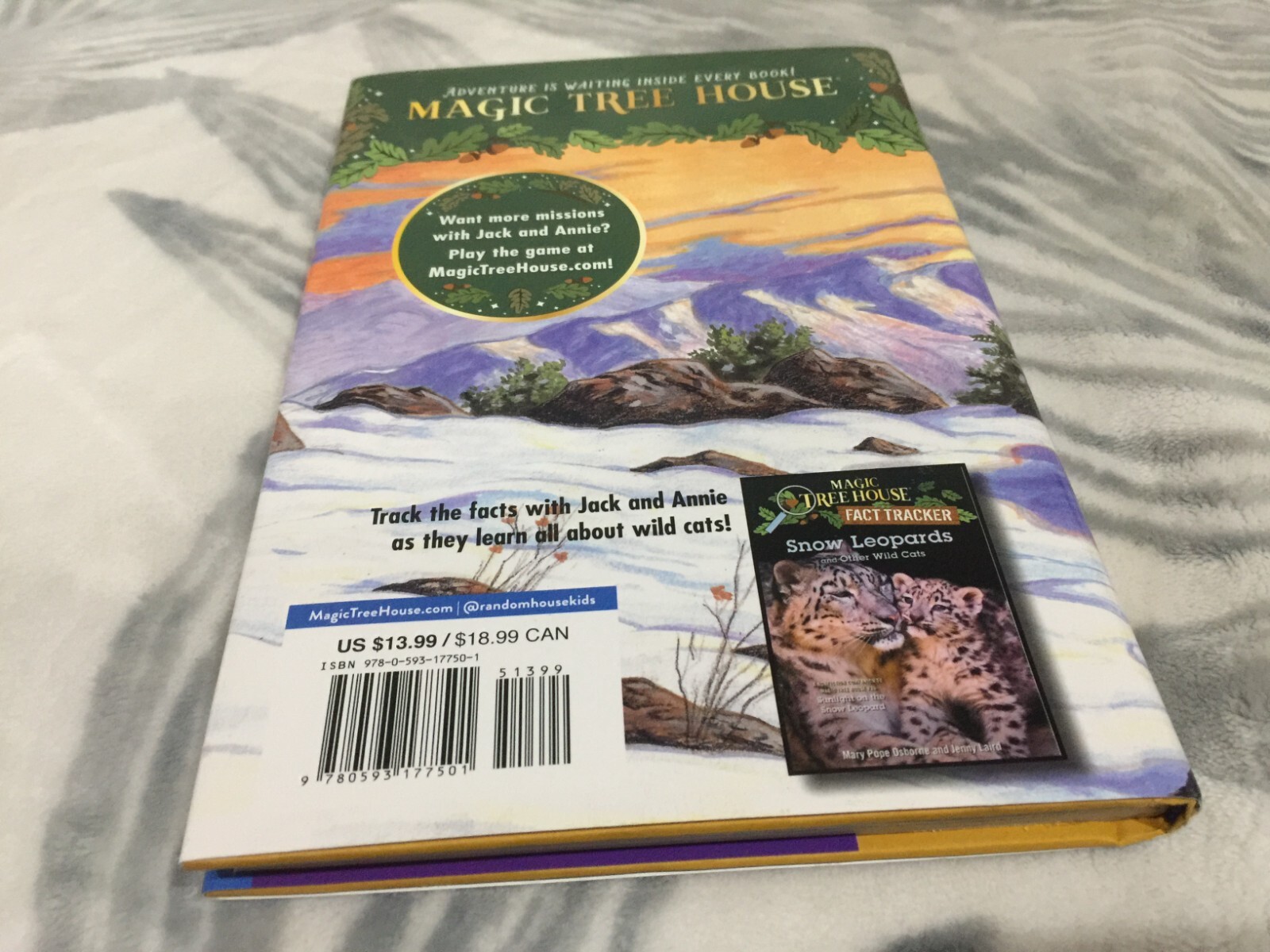 Sunlight on the Snow Leopard — Mary Pope Osborne New F8