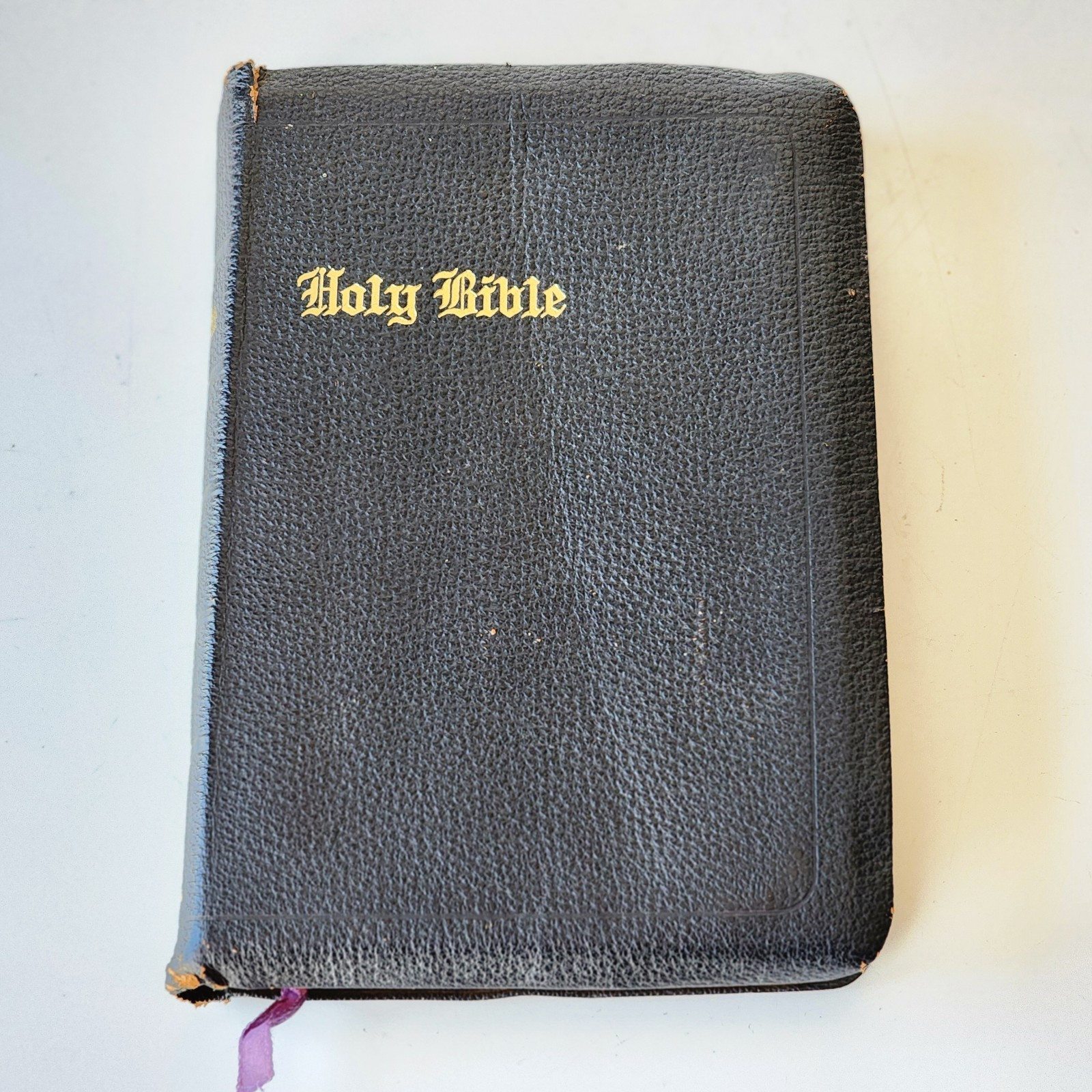 Vtg Holy Bible, International Series KJV Leather Lined Thumb Index John Winston