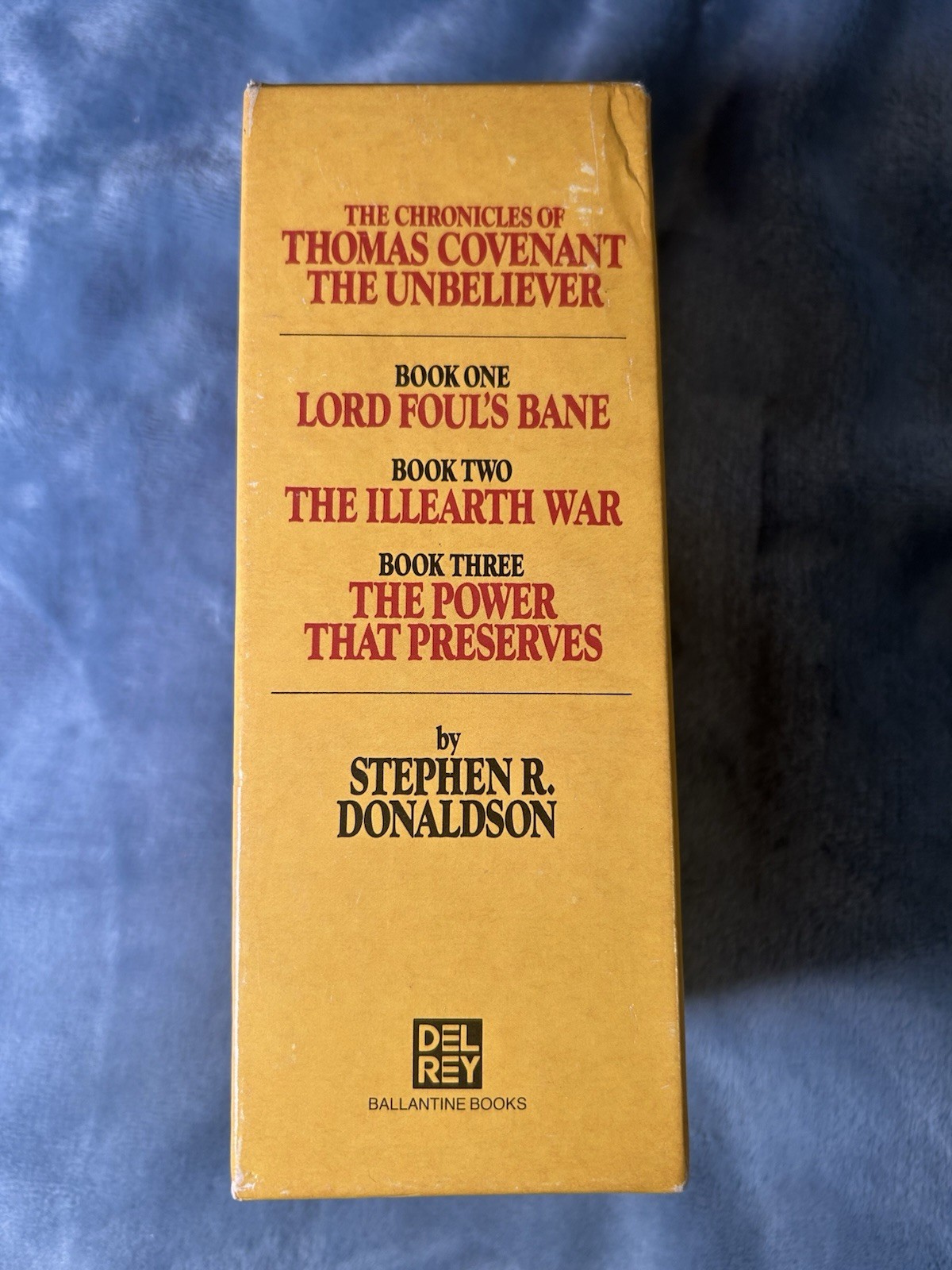 Chronicles of Thomas Covenant the Unbeliever 3 Vol.Box Set By Stephen Donaldson