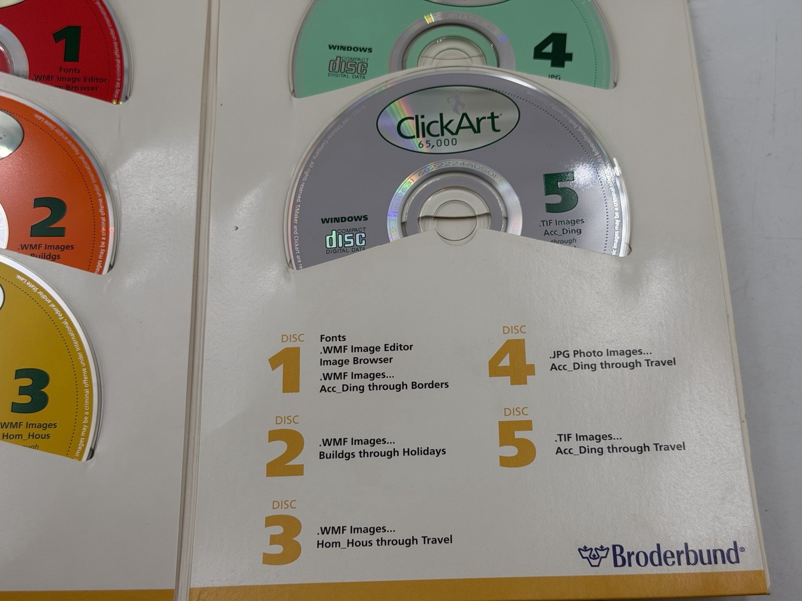 Click Art 65 000 Users Guide and Visual Catalogue Paperback Book 1997 W/CD’S