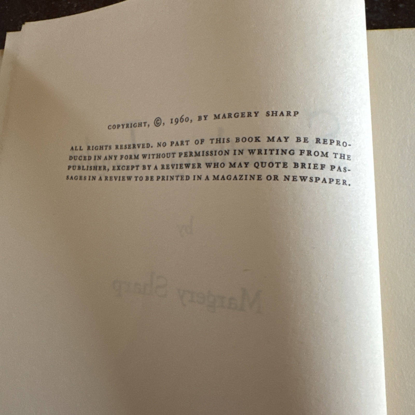 Something Light by Margery Sharp Complete Set of 216 Pages (1960)
