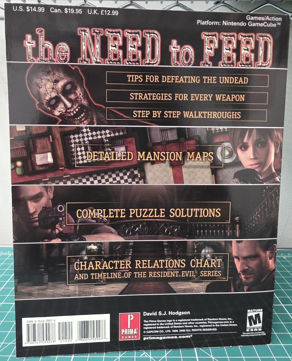 Resident Evil Prima’s Official Strategy Guide Nintendo GAMECUBE w/POSTER – RARE!