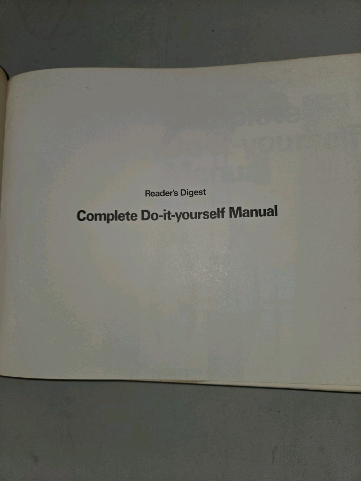 Reader’s Digest Complete Do It Yourself Manual