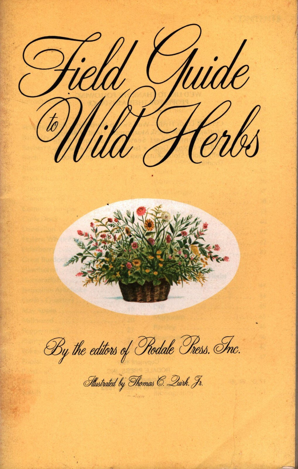 Field Guide to Wild Herbs Rodale Press 51 Pages 8″ x 5″