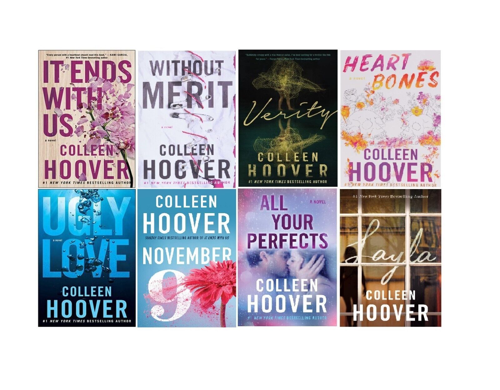 Colleen Hoover 8 Best-Selling Books Set (English, ) – Brand New
