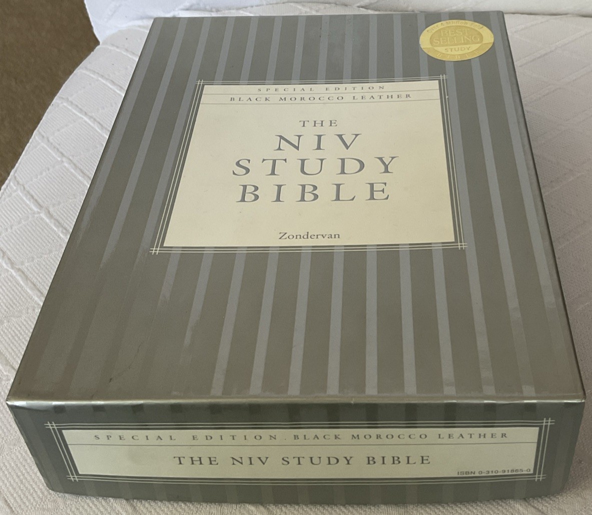 NEW NIV Study Bible Special Edition BLACK MOROCCO LEATHER