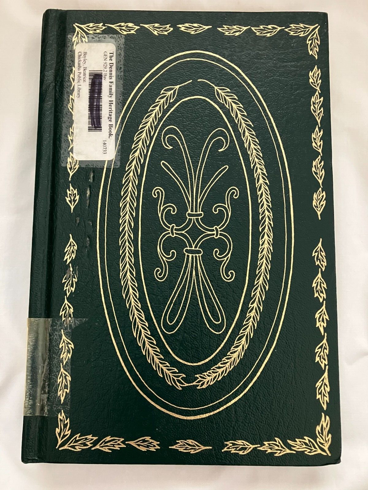 The DENNIS Family Heritage Book Leather Hardcover Beatrice Bayley Ex-Lib