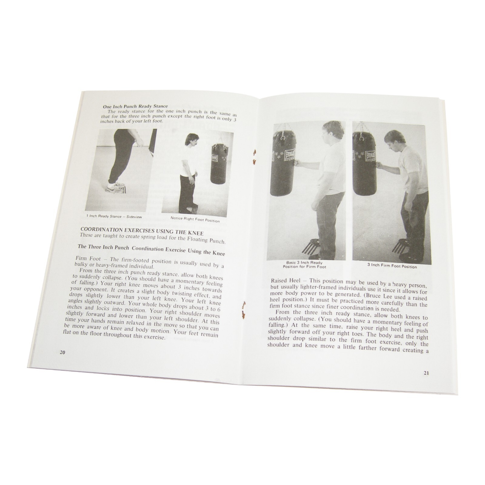Bruce Lee 1 & 3 Inch Secret Power Punch Book Jeet Kune Do RARE! James DeMile New