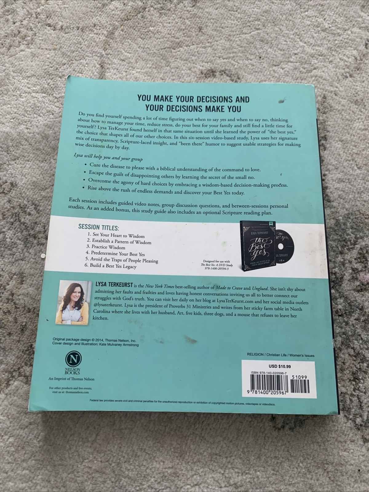 The Best Yes Study Guide by Lysa TerKeurst (2014, Trade Paperback)