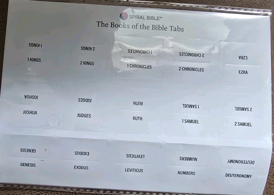 Spiral Bible KJV version- 5 book set w/ tabs- The word of God for notetakers