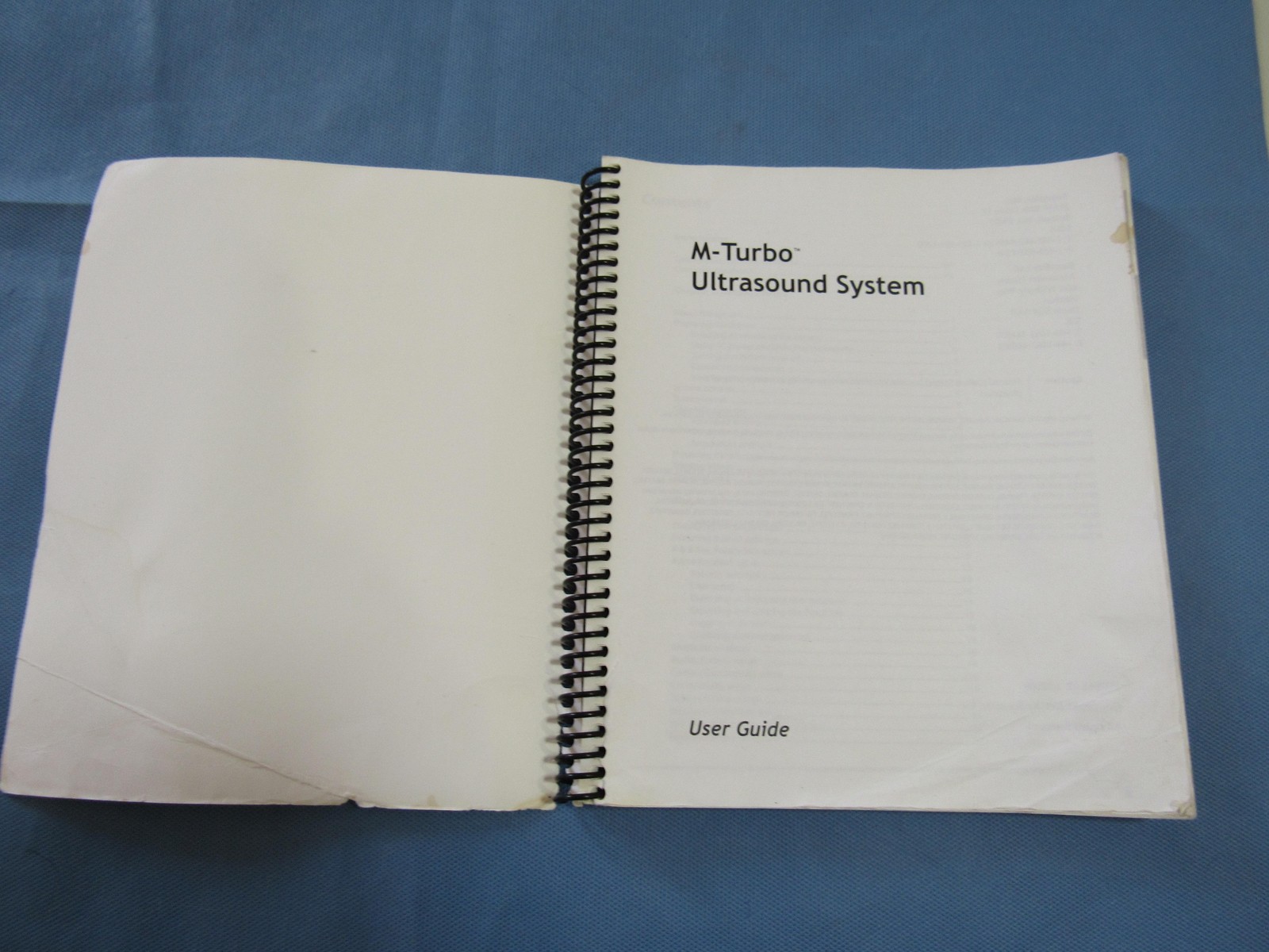 SonoSite M-Turbo Ultrasound System User Guide Manual Spiral Book 2008 P07662-02