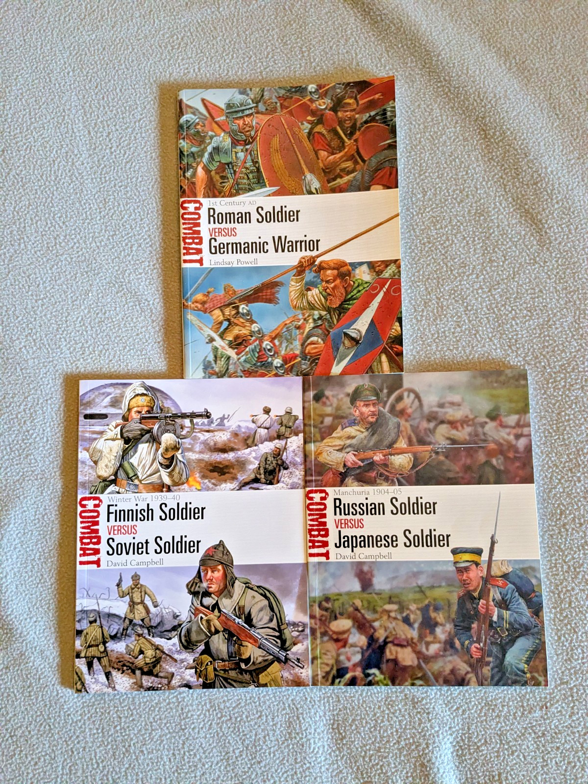Lot of 3 Osprey COMBAT series Illustrated Military history books #6-39