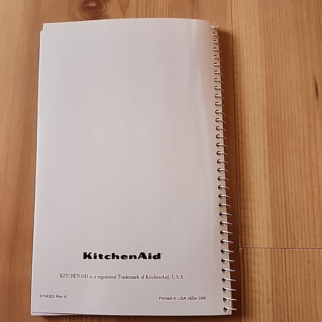 KitchenAid Stand Mixer Instructions and Recipes 9704323 – 83 Pages Spiral Bound