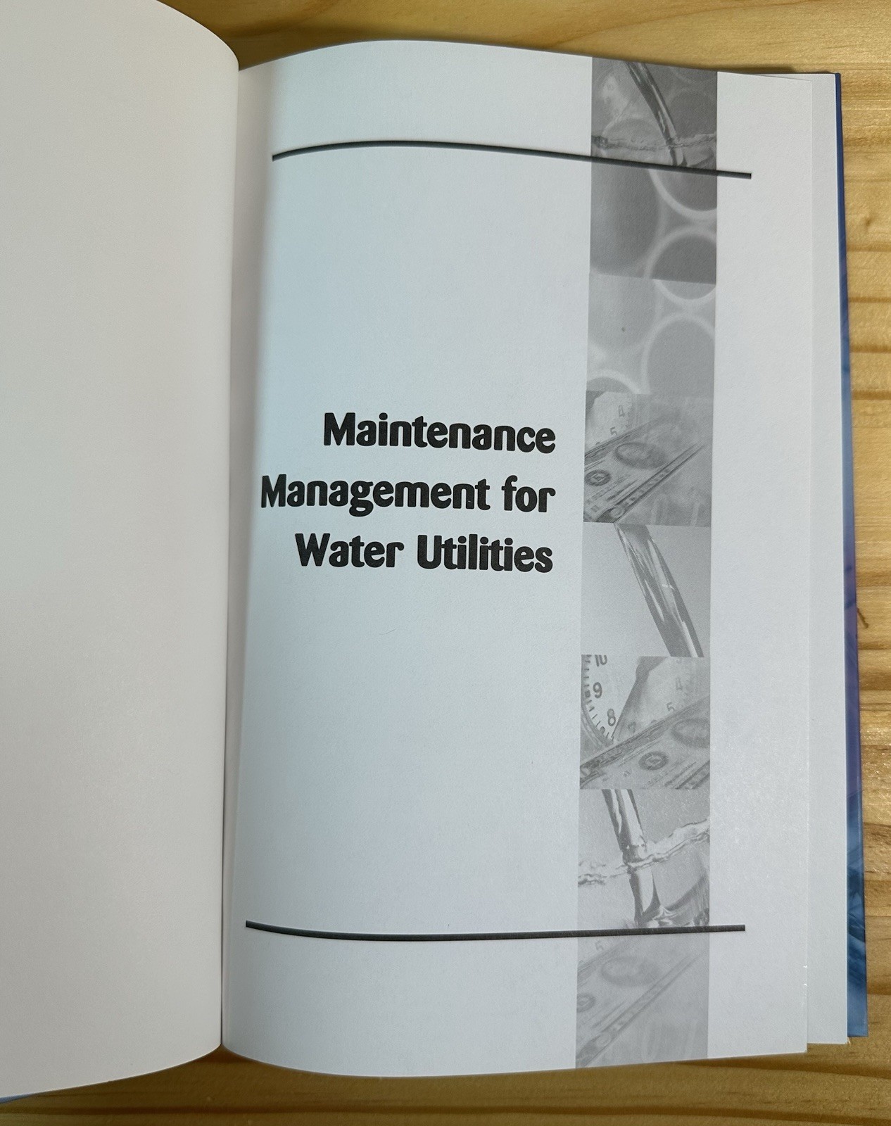 **Maintenance Management for Water Utilities: J. Jordan 2nd Ed / 2000 HC Book**
