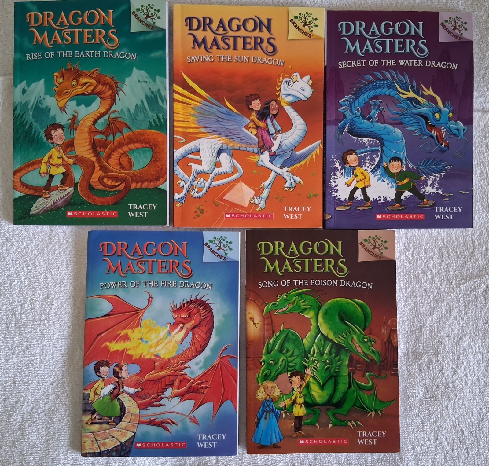 Dragon Masters (Books 1-5) Scholastic Branches Set by Tracey West