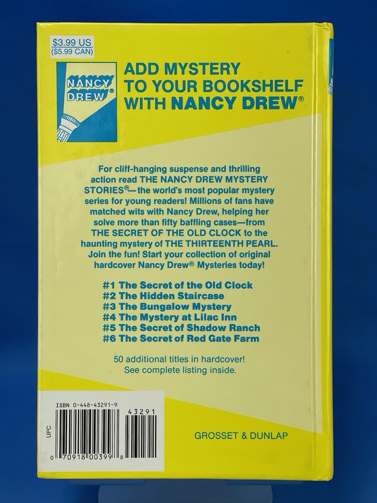 Nancy Drew Mystery Book Lot – Yellow Spine HC – 7 Books 2,3,8,9,14,35&38-Vintage