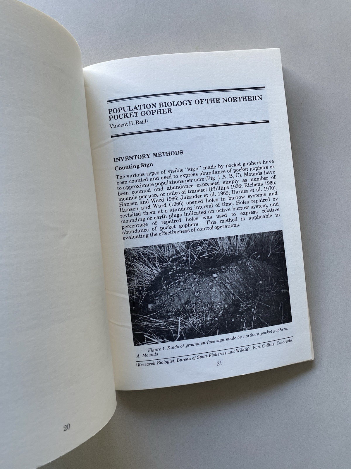 Pocket Gophers & Colorado Mountain Rangeland (1973 PB) University Bulletin 554S