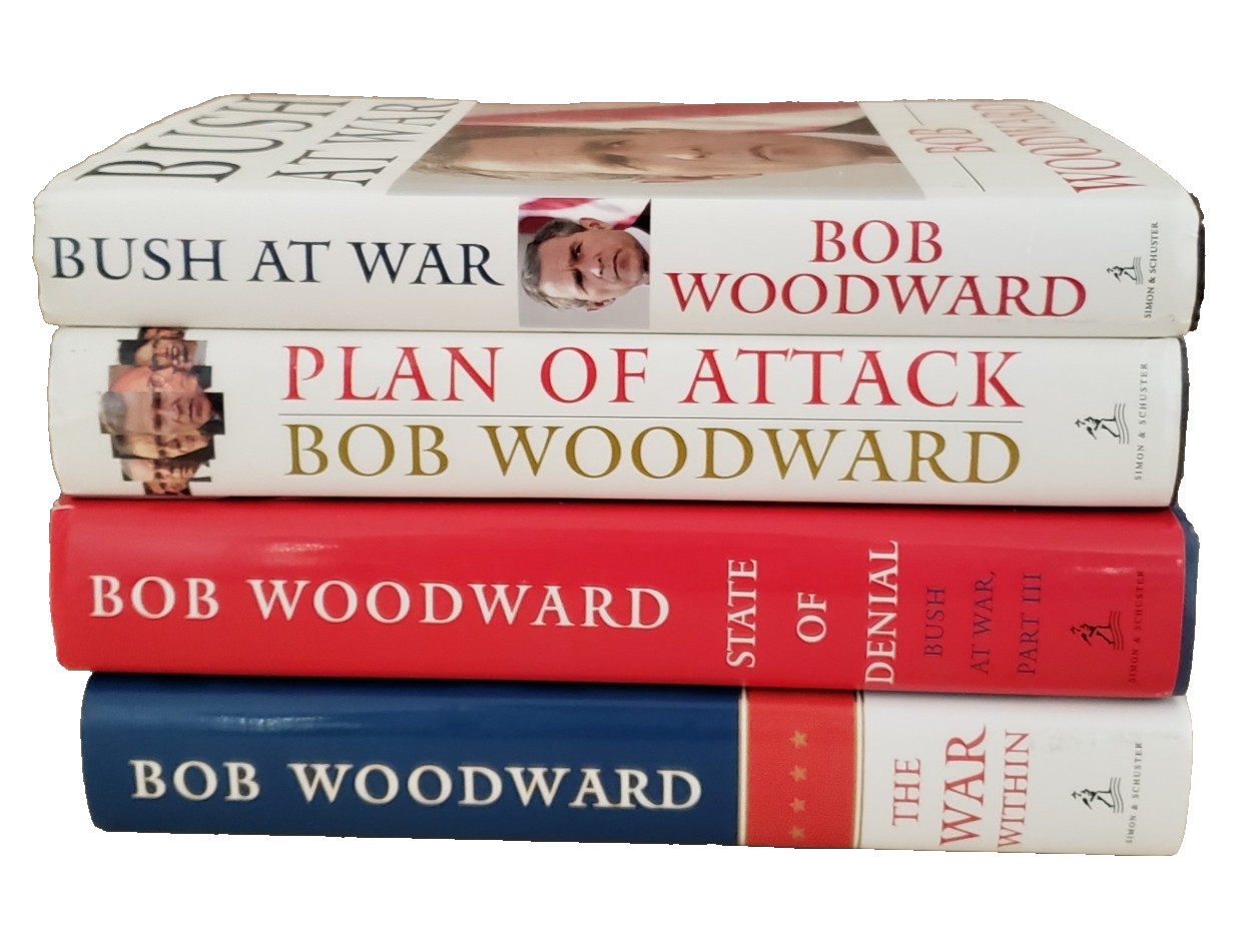 Lot of 4 Bob Woodward HCDJ Bush at War Plan of Attack State Denial War Within