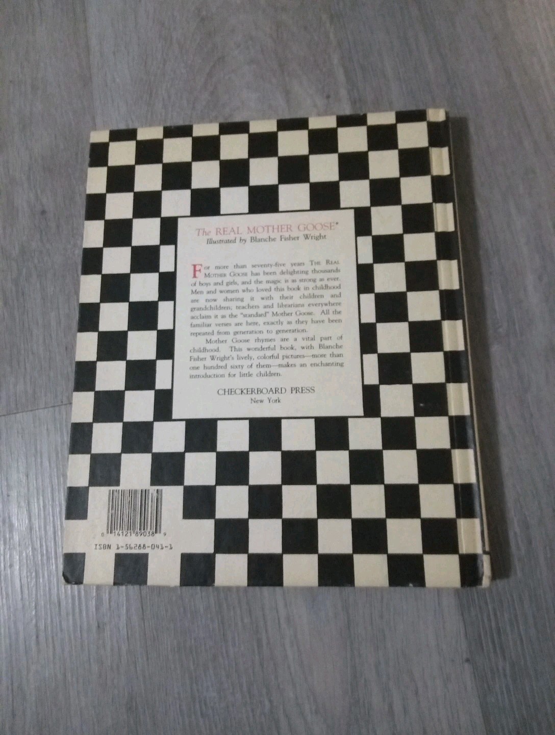 Vintage 1976 The Real Mother Goose Hardback Nursery Rhymes Book 12×9.25″