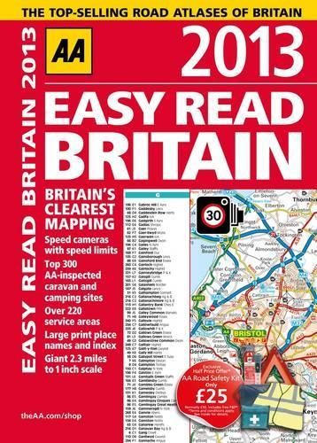 AA Easy Read Britain 2013 (Road Atlas) Book The Fast Free Shipping