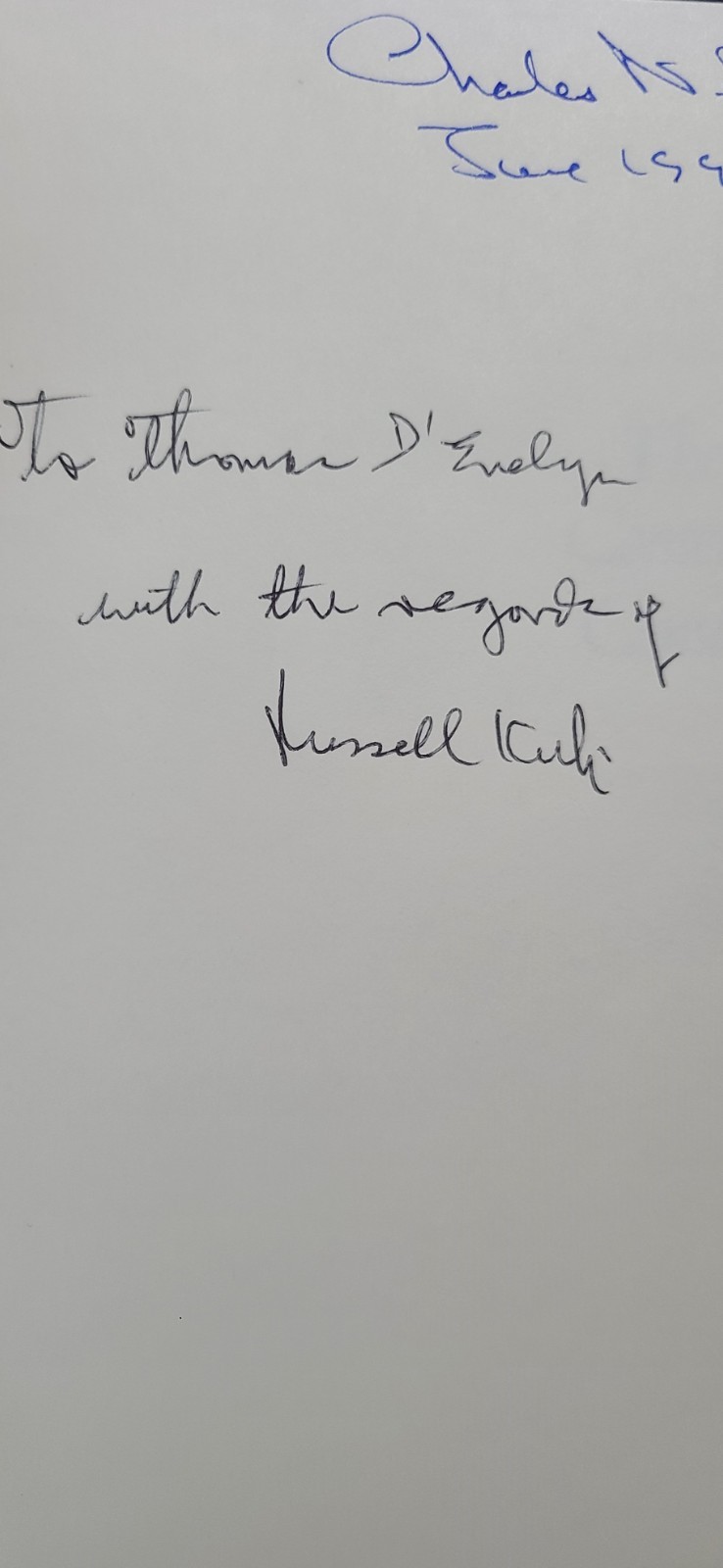 SIGNED Association Copy THE CONSERVATIVE CONSTITUTION Russell Kirk 1st/1st HC DJ