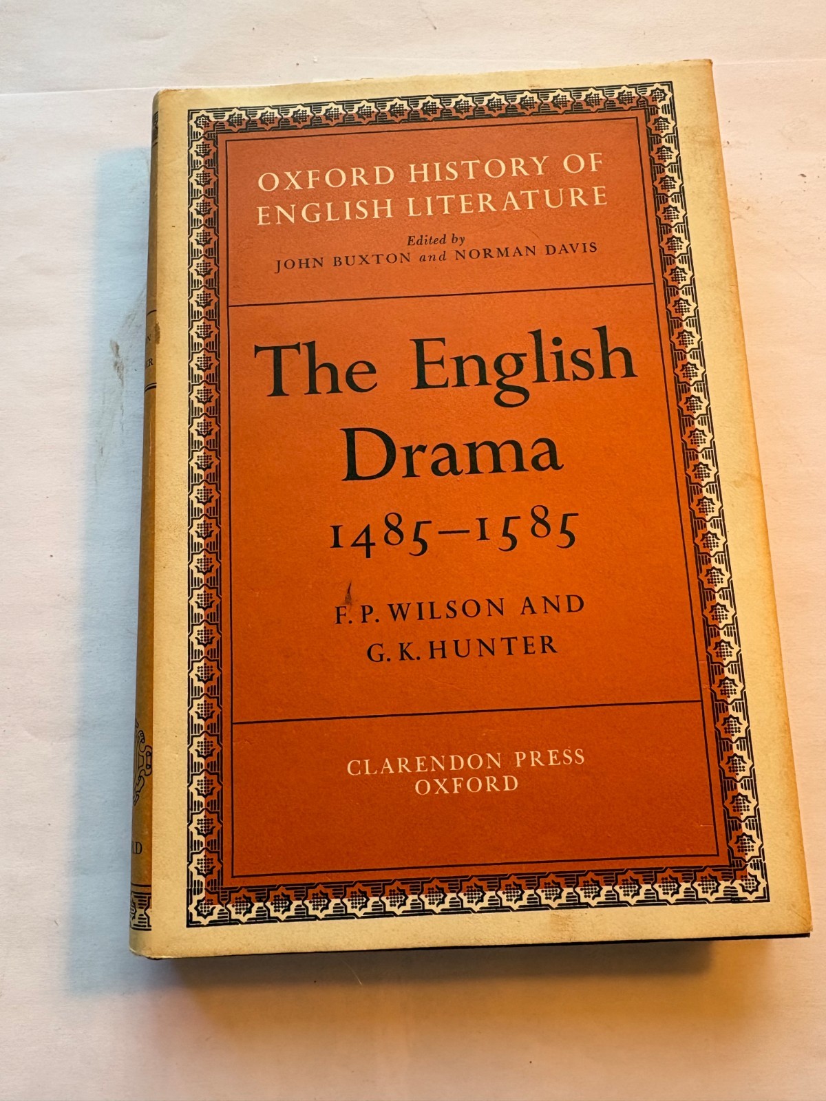 The English Drama 1485-1585 Oxford History of English Lit. 1976 New Old Stock HC