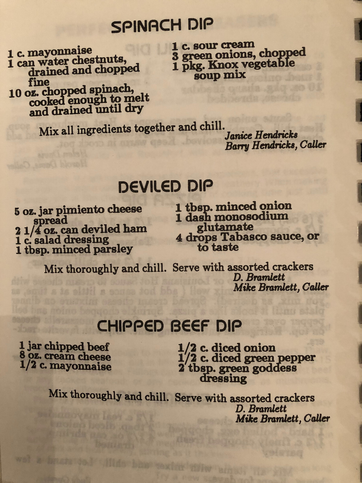 Vtg Recipes Callin’ Cuein’ Cookin’ North Texas Callers Association