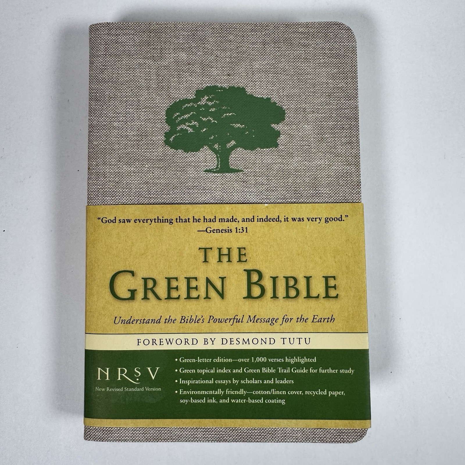The Green Bible NRSV New Revised Standard Version Softcover 2008 New