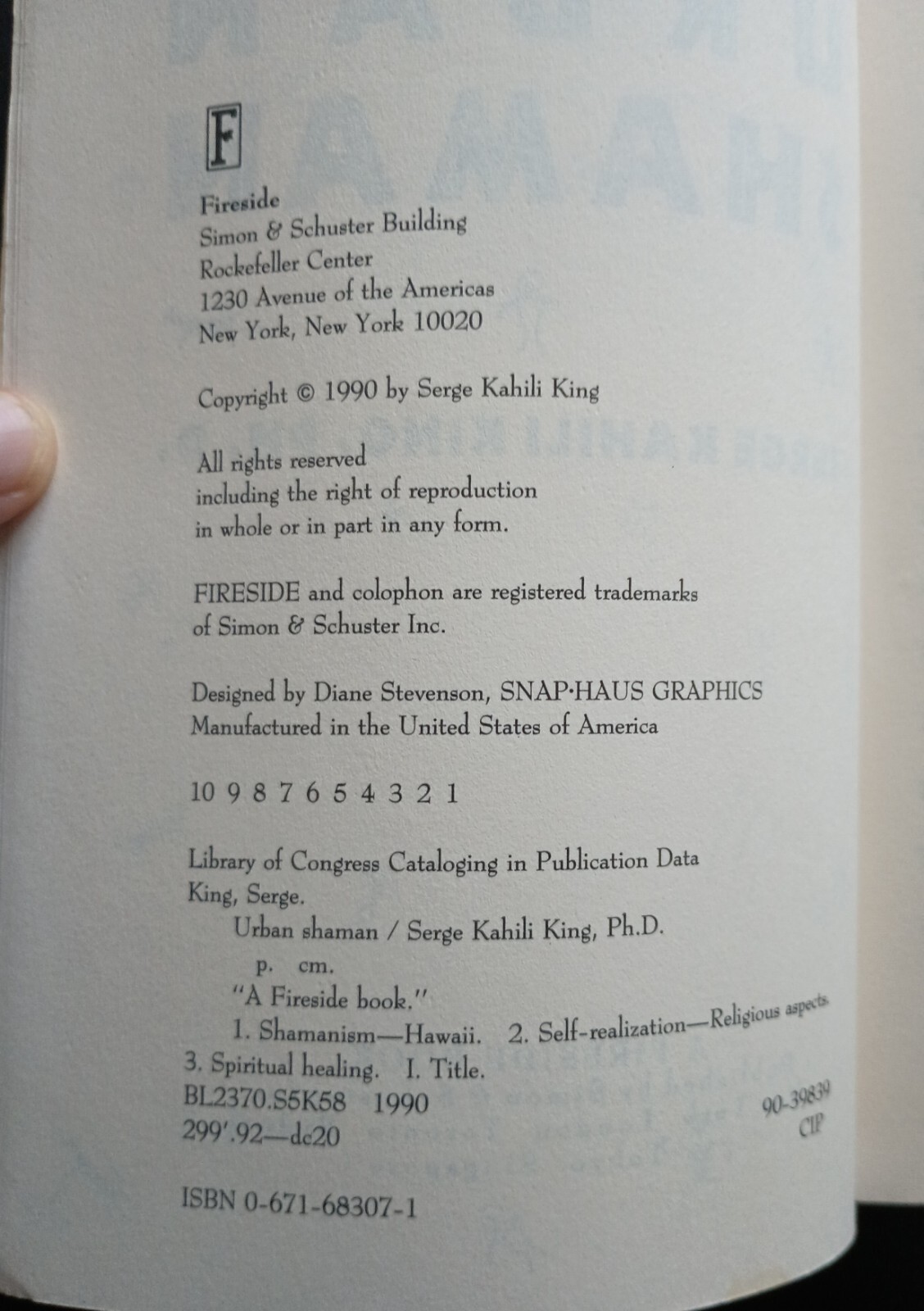 Urban Shaman: A Handbook the Hawaiian Way by Serge Kahili King (1990 Paperback)