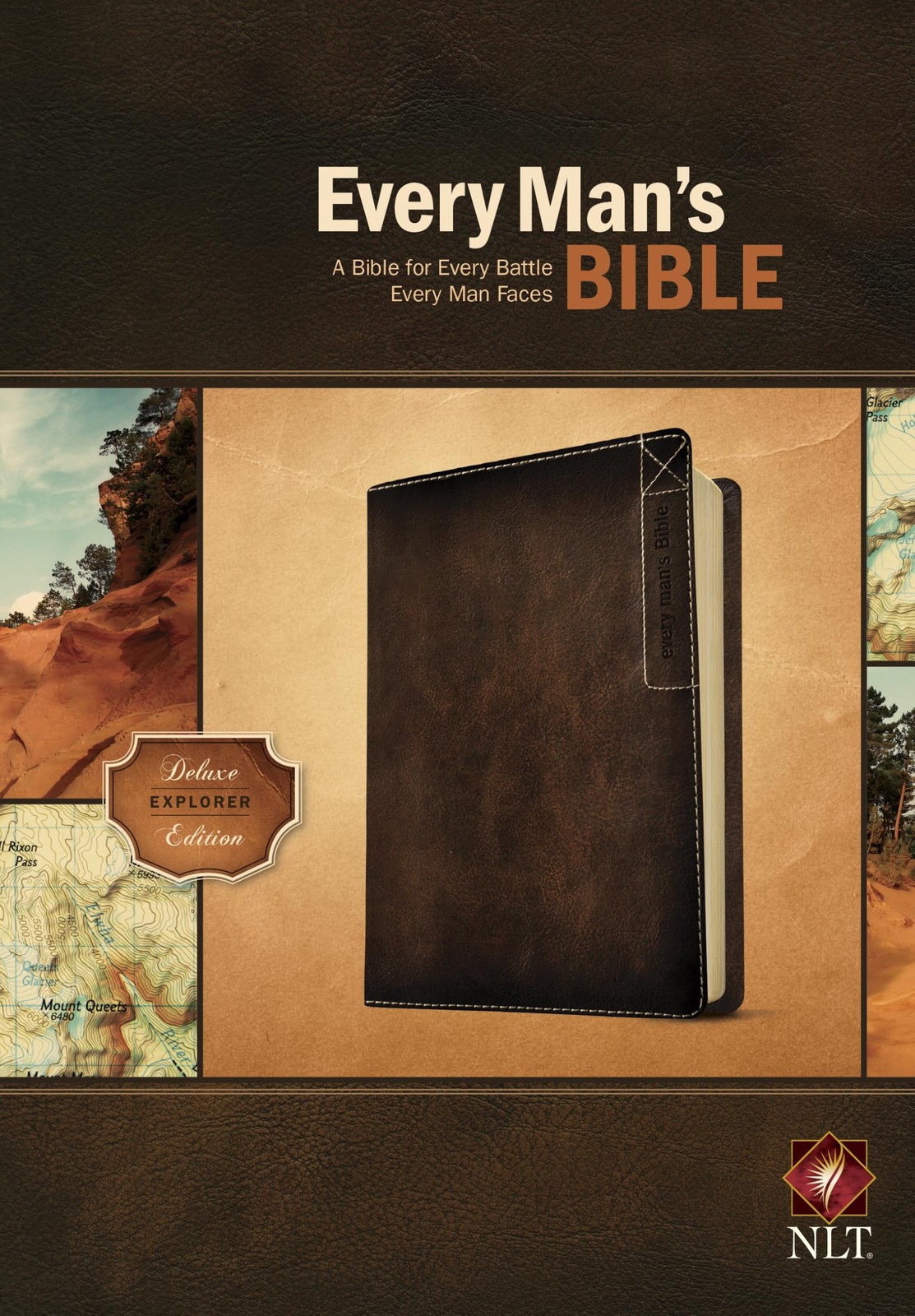 Every Man’s Bible NLT, Deluxe Explorer Edition (LeatherLike, Brown)