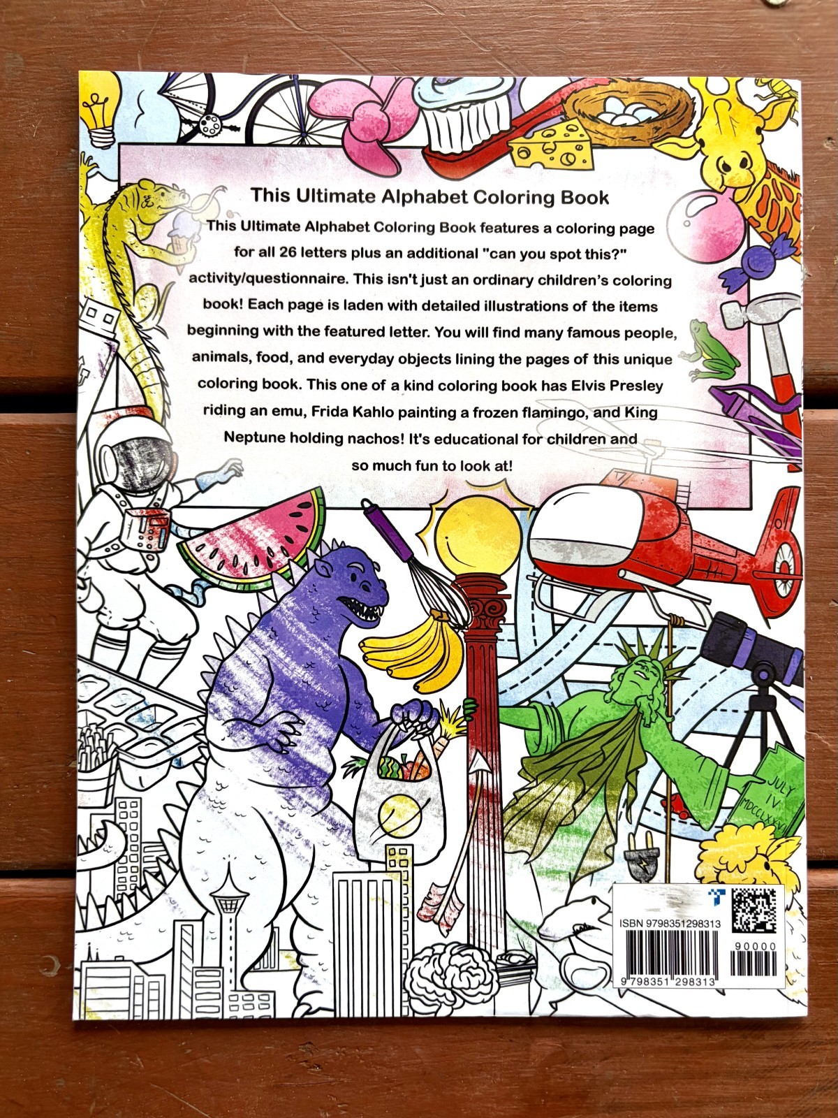 The Ultimate Alphabet Coloring Book 2 By Alannah Dyer- 8.5×11 in. Ages 4-8 Fun