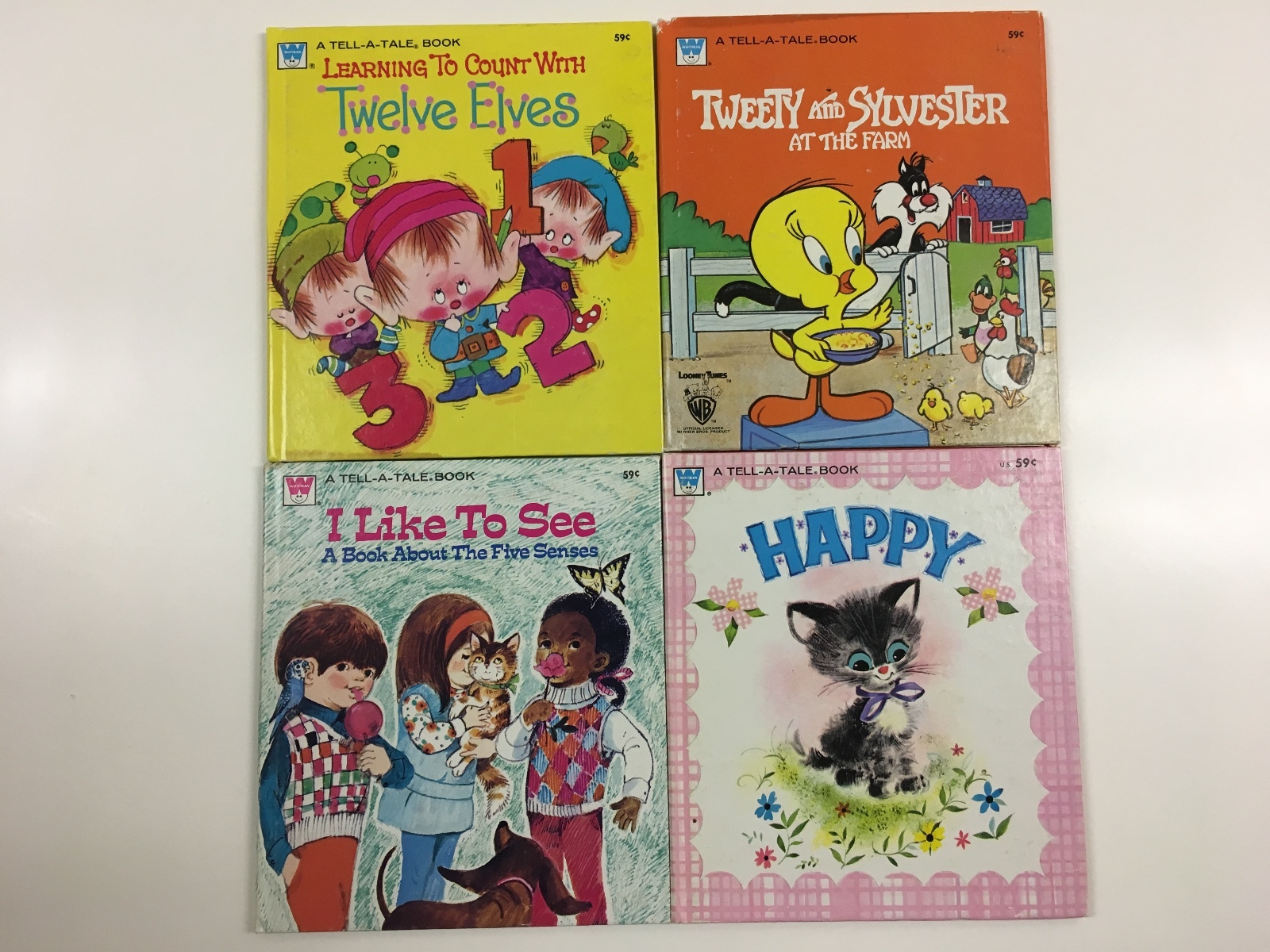 Tell-A-Tale #2453-35, 2471-31, 2474-35, 2476-31 Whitman’s 1st Edition’s 1964-78