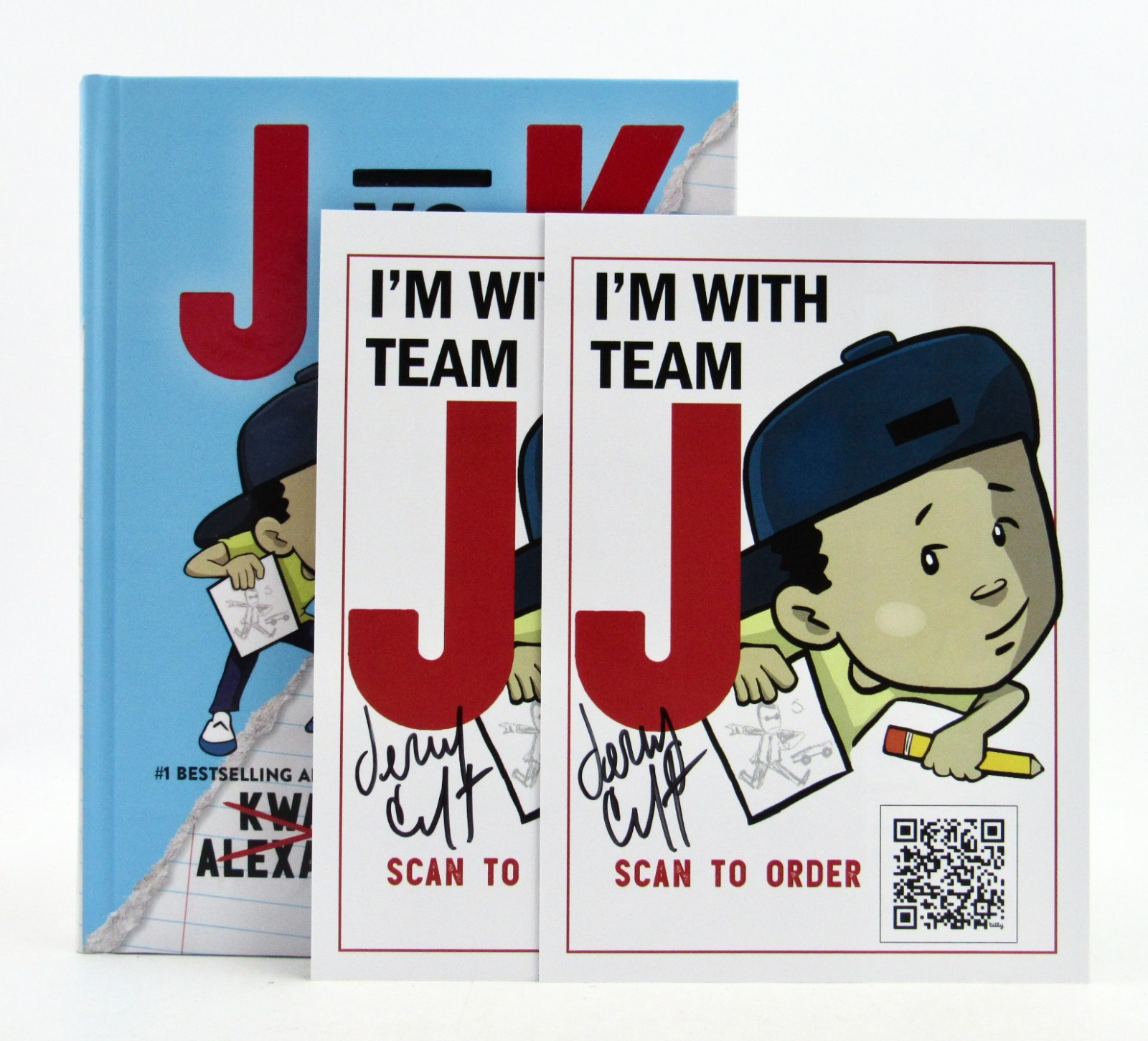 J VS. K by Kwame Alexander & Jerry Craft First Edition Signed 2x & Card HB NEW