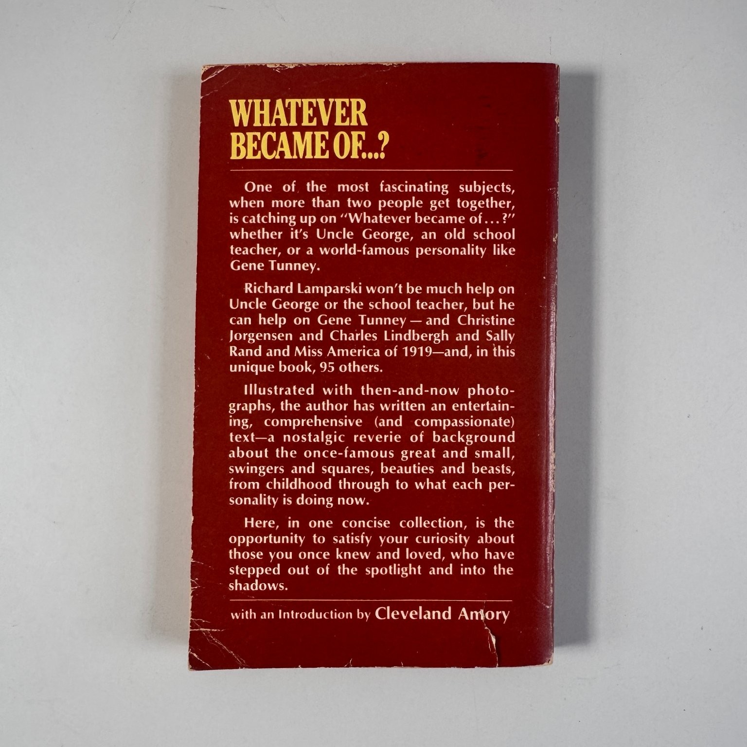 Whatever Became Of…? Richard Lamparski 1967 First Edition Ace Books