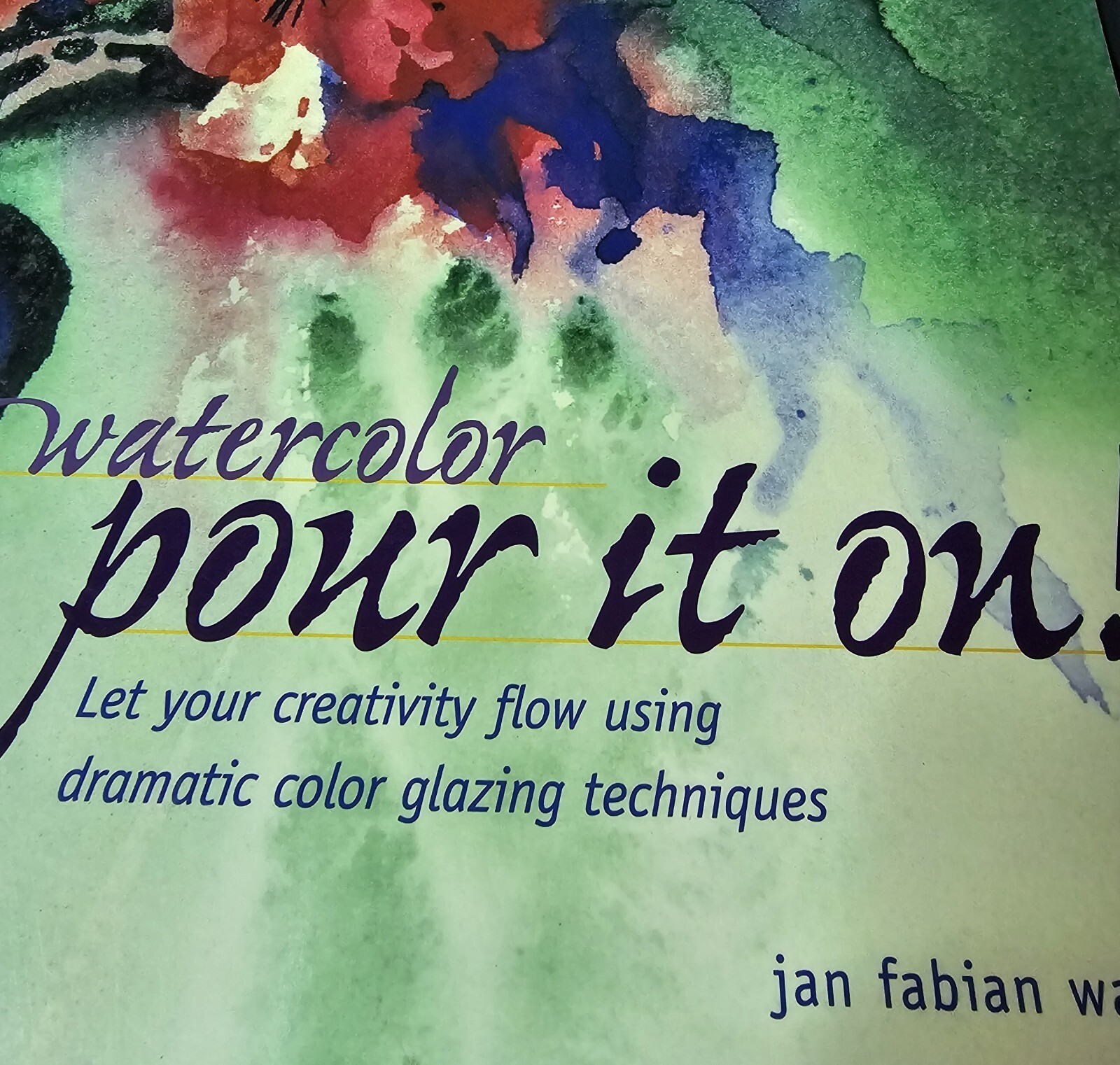 Watercolor Soft Cover Book 8.5×11″ Art Technique Pour It On 127 Pages