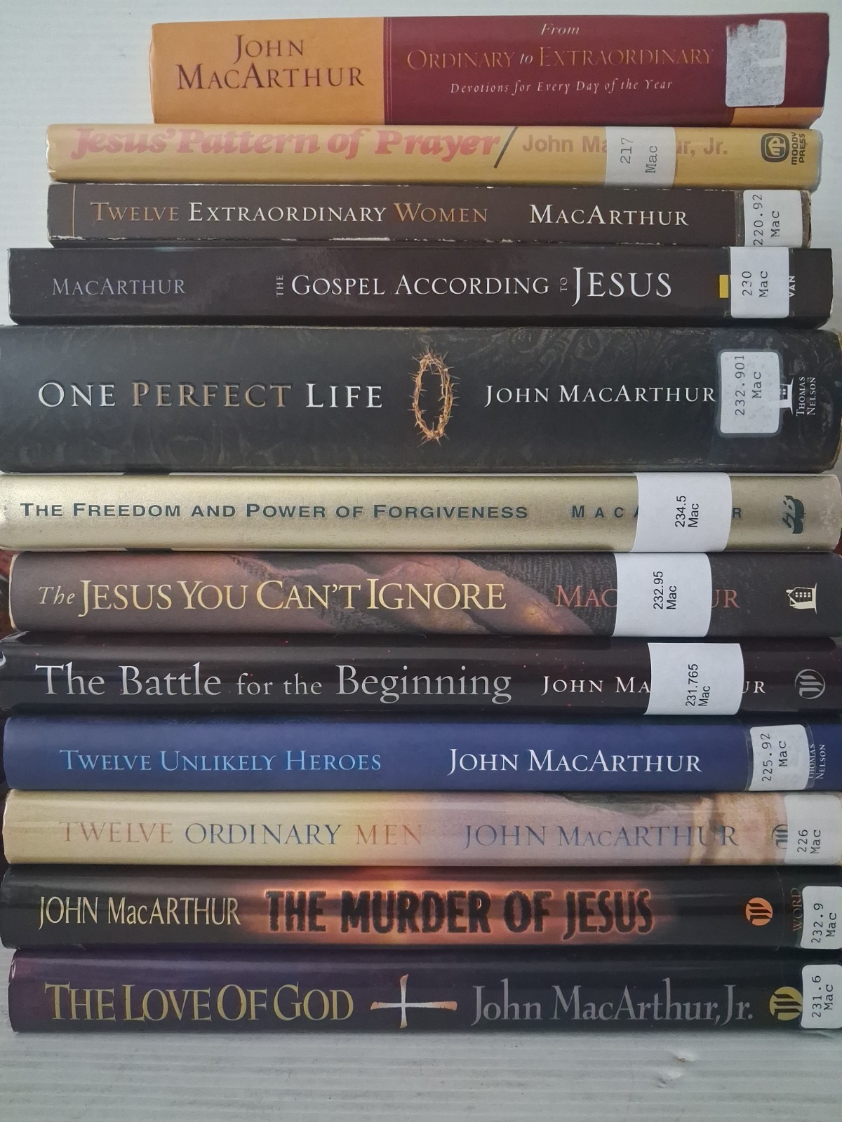 12 John MacArthur Books Lot Reformed Theology Bible Study Theology Christian