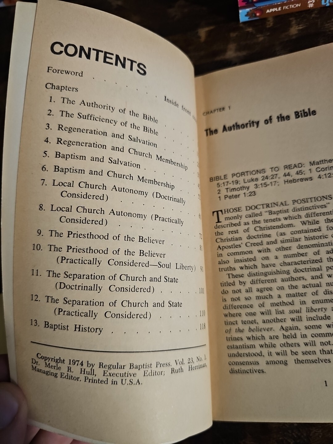 God’s Blueprint For A Church A Study Of Baptist Distinctives Kenneth Good 1974