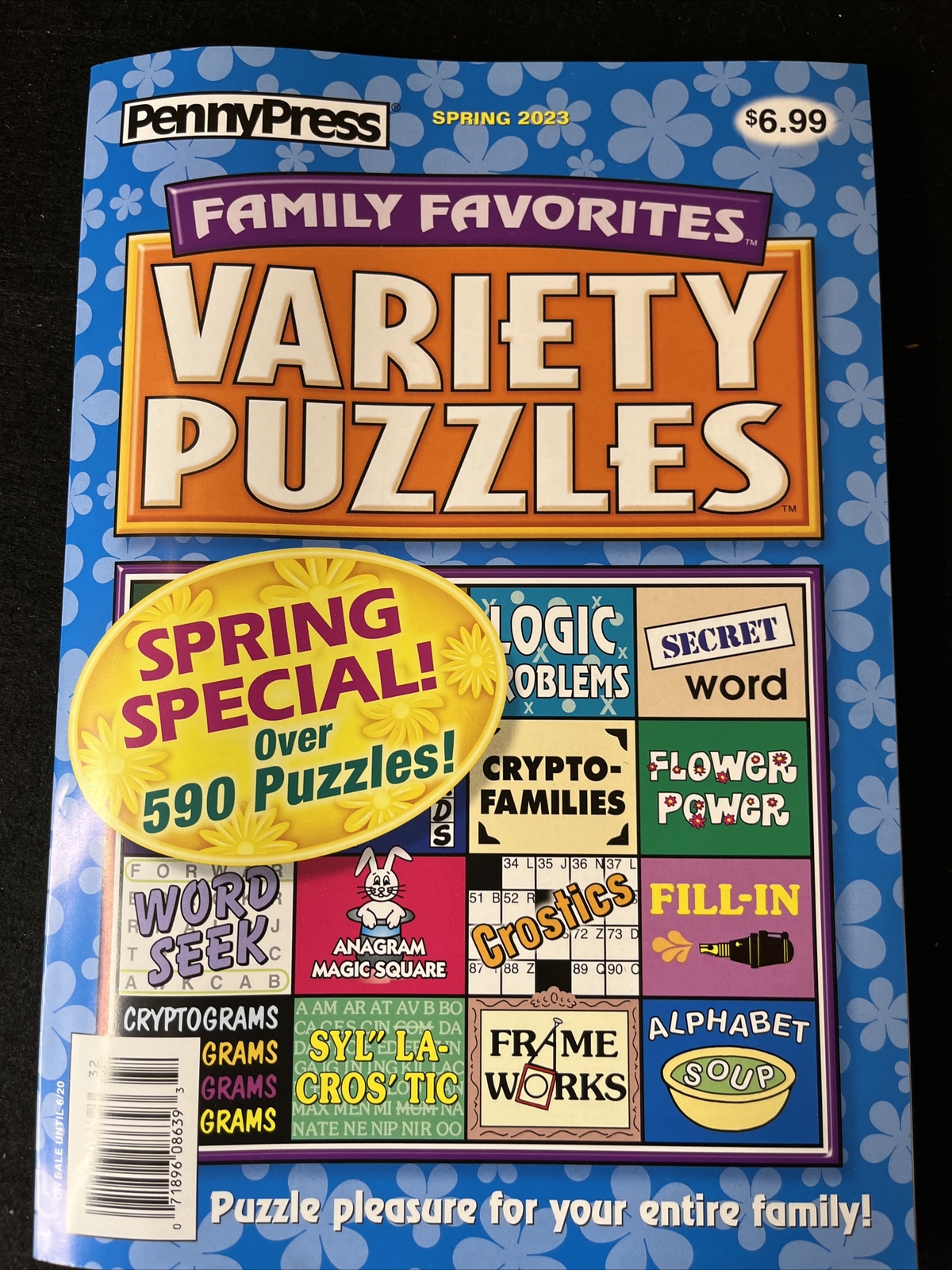 PENNY PRESS SPRING 2023 LOT OF 4 -CROSSWORD-SUDOKU-WORD SEEK-VARIETY PUZZLES