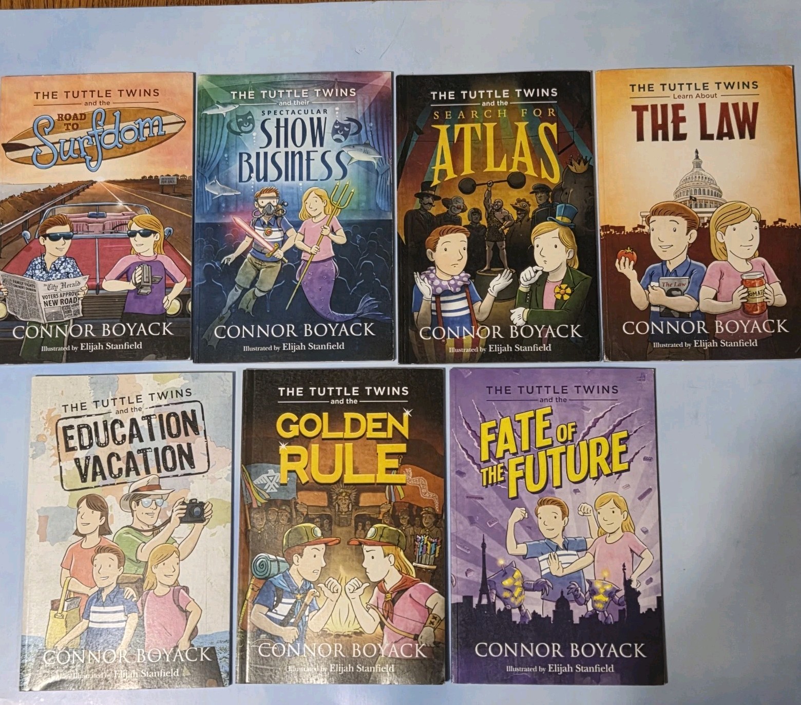 The Tuttle Twins Childrens Paperback Book Lot by Connor Boyack #1 and 5-10